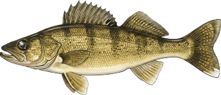 Illustration of a walleye